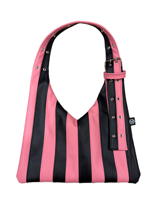 Stripe Vago Bag - Pink