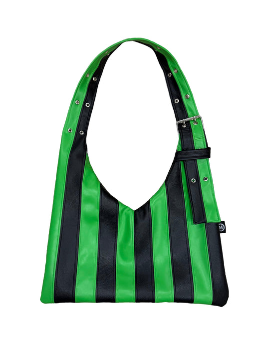 Stripe Vago Bag - Green