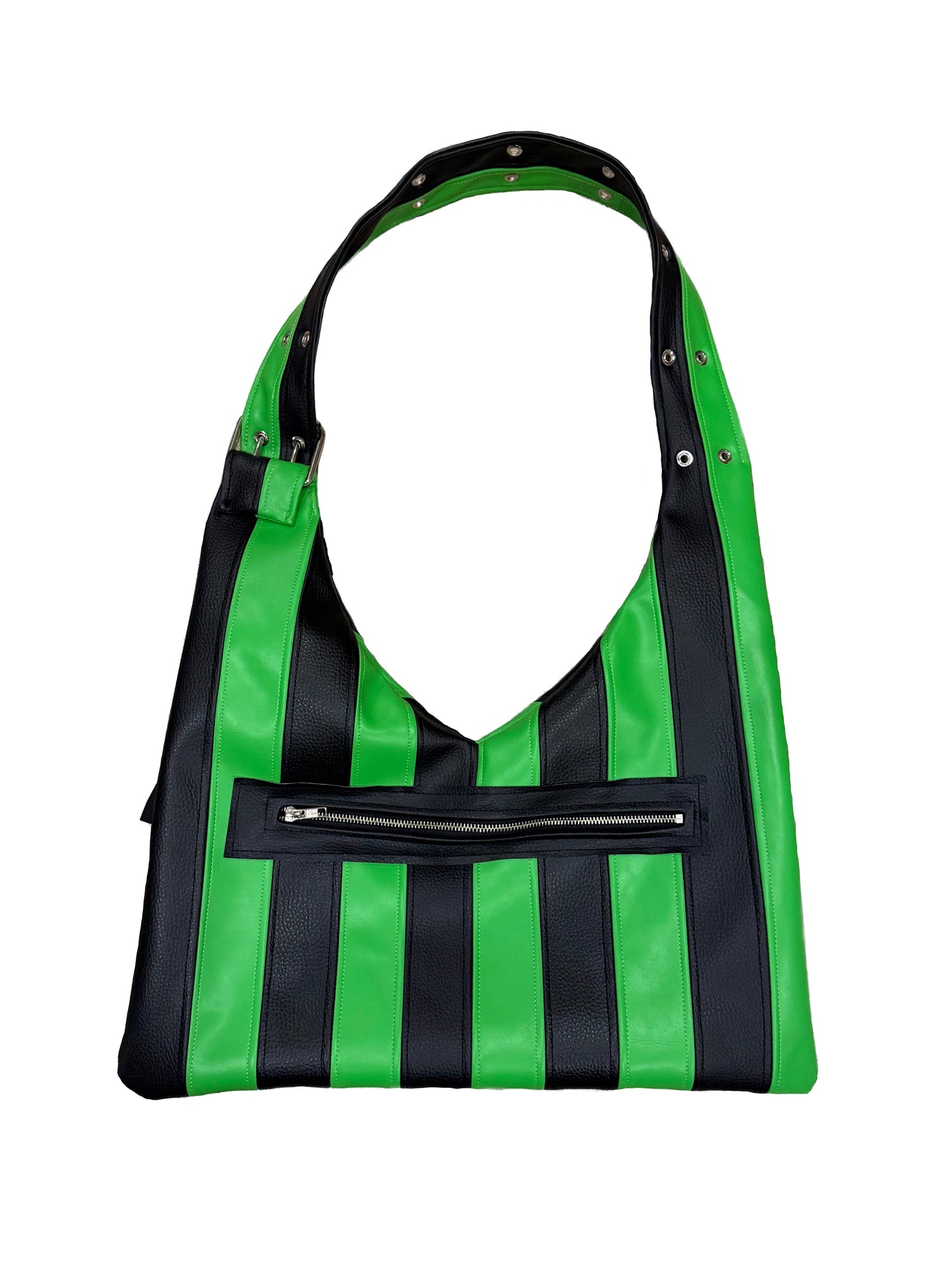 Stripe Vago Bag - Green
