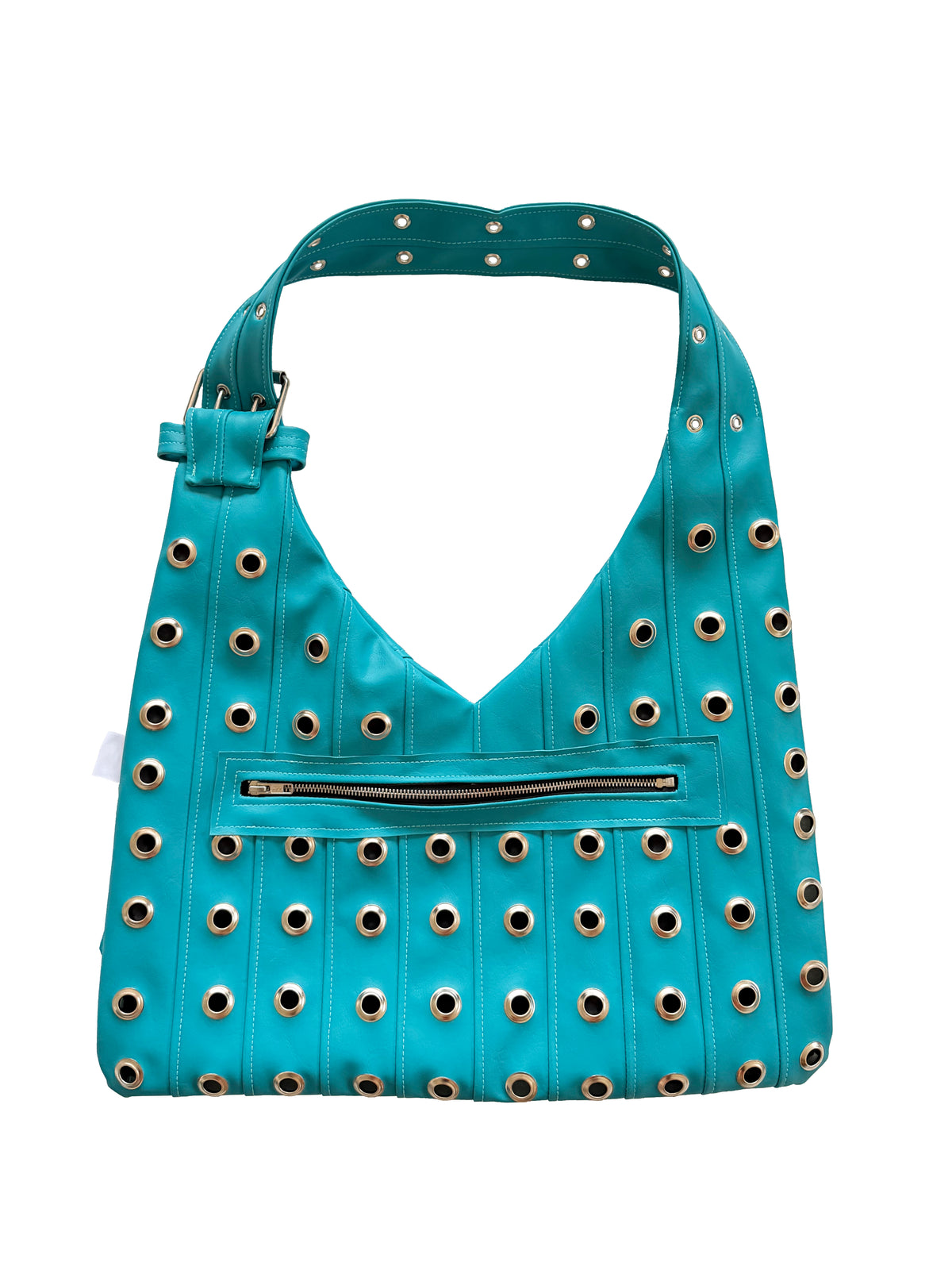 Stripe Vago Bag - Aqua Grommet