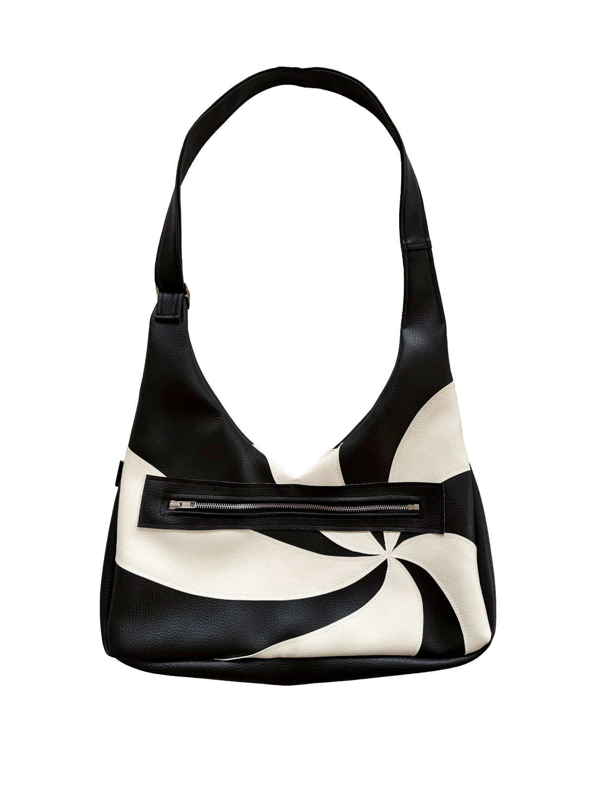 Swirl Vago XL Crossbody - Black & White