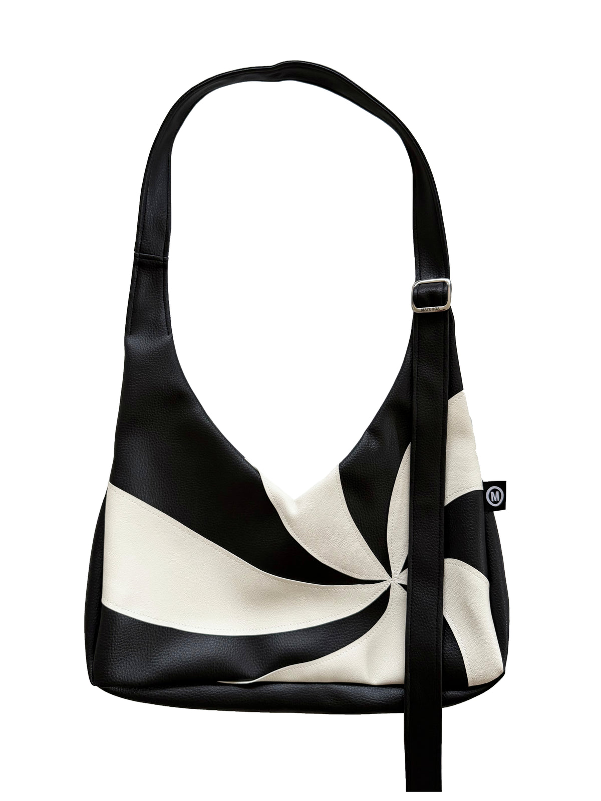 Swirl Vago XL Crossbody - Black & White