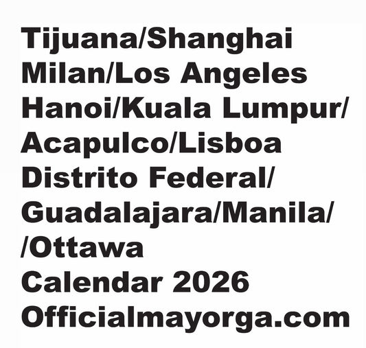 Calendar 2026 Officialmayorga Sending Postcards